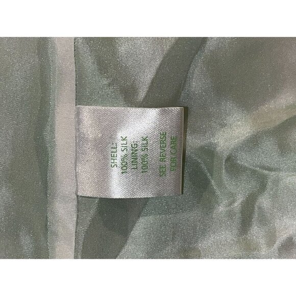 Lilly Pulitzer Green & White Tropical Print Ruffle Dress Women Size 0 - Picture 9 of 10